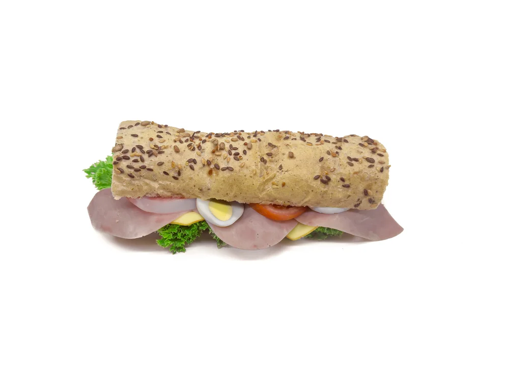 Šunková bageta tmavá malá